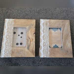 Set Of 2 Boho Photo Frames